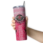 custom houston rockets spiral burst print red skinny tumbler best selling 1.webp