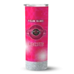 custom houston rockets starburst tiles red skinny tumbler best selling 1.webp