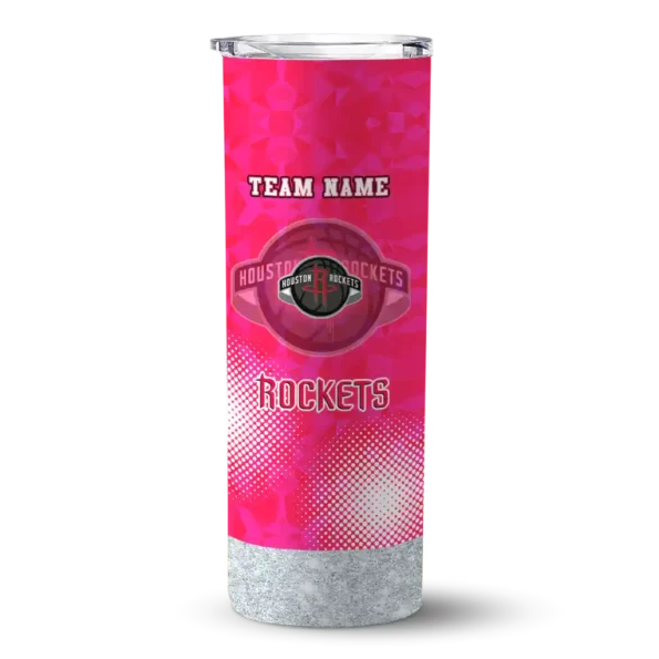 custom houston rockets starburst tiles red skinny tumbler best selling 1.webp