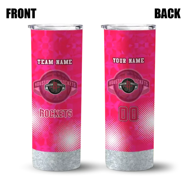 custom houston rockets starburst tiles red skinny tumbler fashion forward.webp