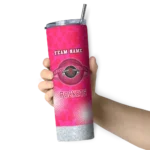 custom houston rockets starburst tiles red skinny tumbler best selling 1.webp