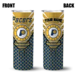 custom indiana pacers chevron stripes blue skinny tumbler best selling 1.webp