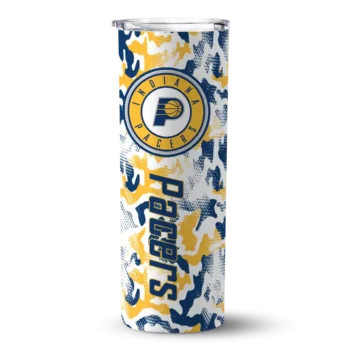 custom indiana pacers claw marks blue white skinny tumbler best selling 1.webp
