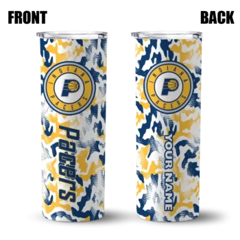 custom indiana pacers claw marks blue white skinny tumbler fashion forward.webp