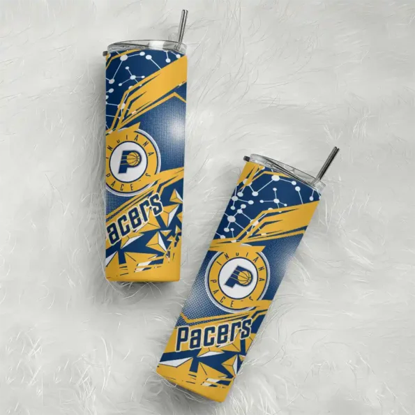 custom indiana pacers helmet clash blue skinny tumbler top rated.webp