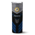 custom indiana pacers hexagon honeycomb blue black skinny tumbler best selling 1.webp