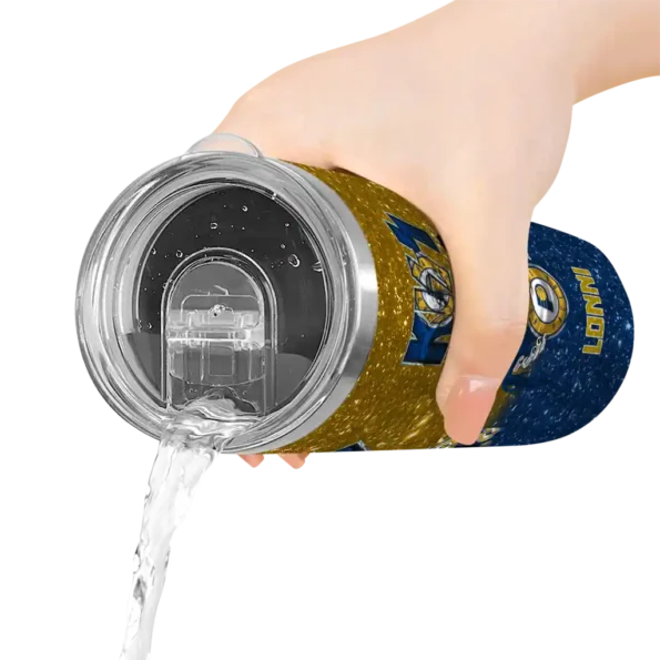 custom indiana pacers kiss band yellow skinny tumbler latest model.webp