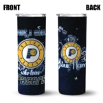 custom indiana pacers rose romance blue black skinny tumbler best selling 1.webp