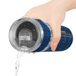custom indiana pacers sparkle drip blue skinny tumbler best selling 1.webp