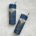 custom indiana pacers sparkle drip blue skinny tumbler best selling 1.webp