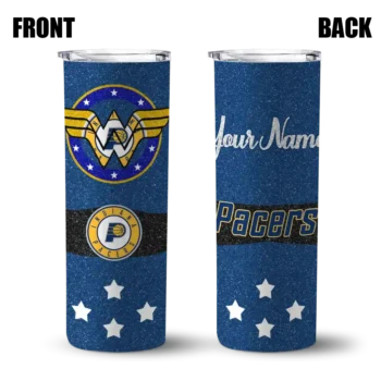 custom indiana pacers star cluster blue skinny tumbler fashion forward.webp