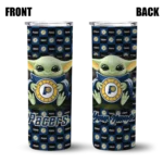 custom indiana pacers yoda cozy blue black skinny tumbler best selling 1.webp