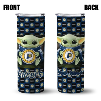 custom indiana pacers yoda cozy blue black skinny tumbler fashion forward.webp