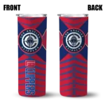 custom los angeles clippers camo texture red skinny tumbler best selling 1.webp