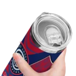 custom los angeles clippers camo texture red skinny tumbler best selling 1.webp