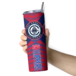 custom los angeles clippers camo texture red skinny tumbler best selling 1.webp