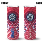 custom los angeles clippers monogram burst red white skinny tumbler best selling 1.webp