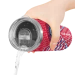 custom los angeles clippers monogram burst red white skinny tumbler best selling 1.webp