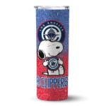 custom los angeles clippers snoopy attitude red skinny tumbler best selling 1.webp