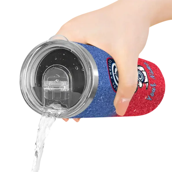 custom los angeles clippers snoopy attitude red skinny tumbler latest model.webp