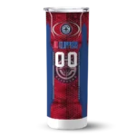 custom los angeles clippers stacked diamond red skinny tumbler best selling 1.webp
