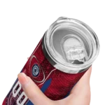 custom los angeles clippers stacked diamond red skinny tumbler best selling 1.webp