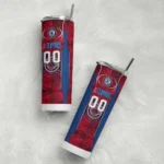 custom los angeles clippers stacked diamond red skinny tumbler best selling 1.webp
