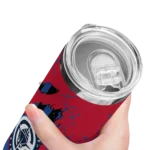 custom los angeles clippers star pop red black skinny tumbler best selling 1.webp