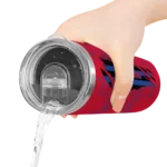 custom los angeles clippers star pop red black skinny tumbler best selling 1.webp