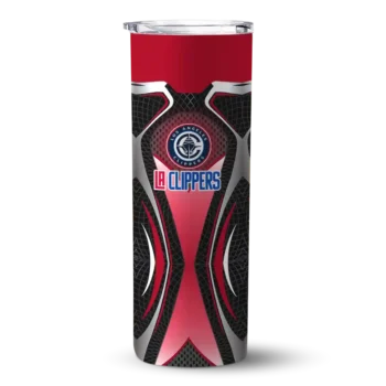 custom los angeles clippers superman emblem red black skinny tumbler best selling 1.webp