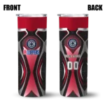custom los angeles clippers superman emblem red black skinny tumbler best selling 1.webp