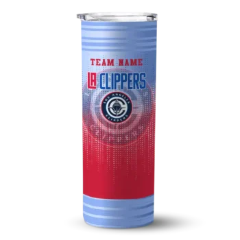 custom los angeles clippers swirl texture red skinny tumbler best selling 1.webp