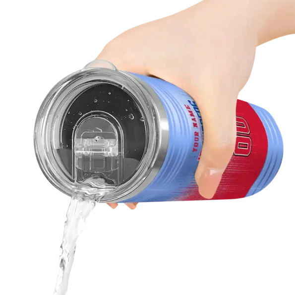 custom los angeles clippers swirl texture red skinny tumbler latest model.webp