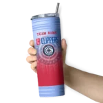 custom los angeles clippers swirl texture red skinny tumbler best selling 1.webp