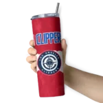 custom los angeles clippers torn band red white skinny tumbler best selling 1.webp