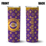 custom los angeles lakers camo streak purple skinny tumbler best selling 1.webp