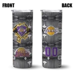 custom los angeles lakers chevron v purple gray skinny tumbler best selling 1.webp