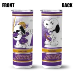 custom los angeles lakers snoopy dog purple white skinny tumbler best selling 1.webp