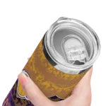 custom los angeles lakers spiral burst print purple skinny tumbler best selling 1.webp