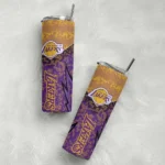 custom los angeles lakers spiral burst print purple skinny tumbler best selling 1.webp