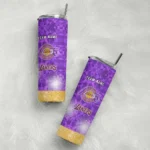 custom los angeles lakers starburst tiles purple skinny tumbler best selling 1.webp