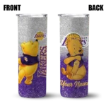 custom los angeles lakers winnie the pooh purple gray skinny tumbler best selling 1.webp