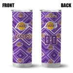 custom los angeles lakers zipper leopard purple skinny tumbler best selling 1.webp