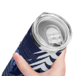 custom memphis grizzlies chevron stripes blue skinny tumbler best selling 1.webp