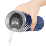 custom memphis grizzlies chevron stripes blue skinny tumbler best selling 1.webp