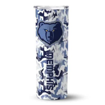 custom memphis grizzlies claw marks blue white skinny tumbler best selling 1.webp