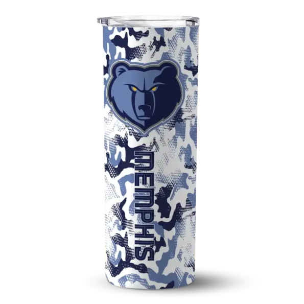custom memphis grizzlies claw marks blue white skinny tumbler best selling 1.webp