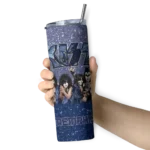 custom memphis grizzlies kiss band navy skinny tumbler best selling 1.webp