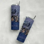 custom memphis grizzlies kiss band navy skinny tumbler best selling 1.webp