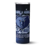 custom memphis grizzlies rose romance blue black skinny tumbler best selling 1.webp
